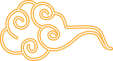 Golden Chinese Cloud Line 