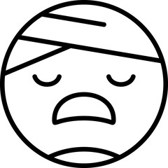 Face with Head-Bandage Icon
