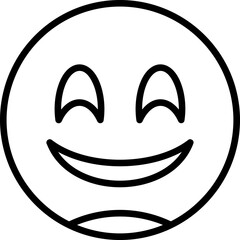 Grinning Face with Smiling Icon