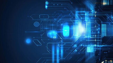 Obraz premium Technological abstract concept backgrounds