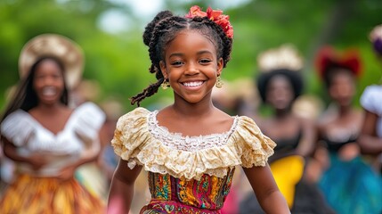 The Juneteenth celebration, also known as Emancipation Day, which symbolizes freedom and equal rights, or June Teenth, which honors the abolition of slavery as a social justice idea... 