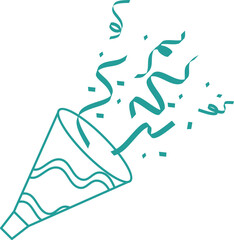 New Year Confetti Line