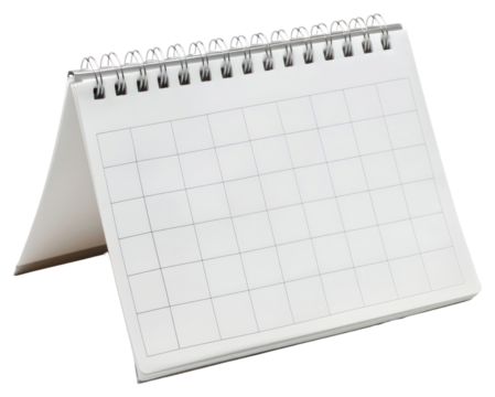 PNG White desk calendar clapperboard page text. - Powered by Adobe
