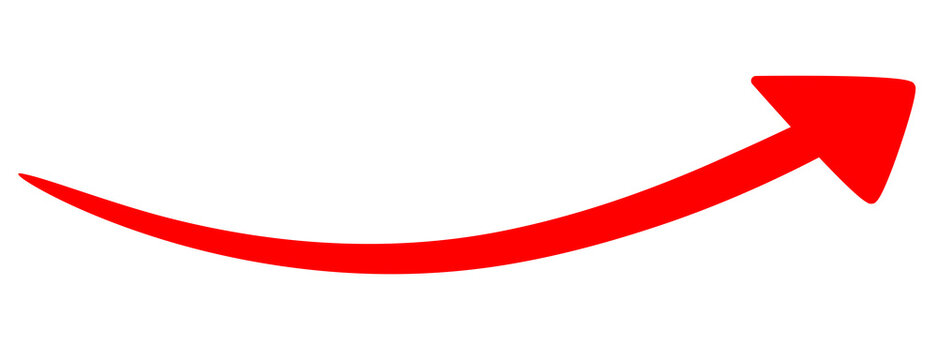 recommend clip art: red arrow on transparent background. png red arrow for infographic, presentation, sale, growth, finance etc concept
