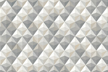 Obraz premium Abstract geometric pattern featuring three-dimensional pyramids in shades of gray and cream, creating a modern and textured visual effect.