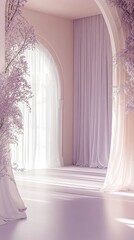 Lavender, Pink, White Room Photography Backdrop