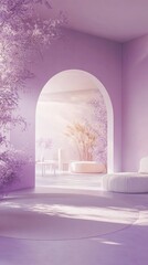 Lavender, Pink, White Room Photography Backdrop