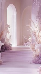Lavender, Pink, White Room Photography Backdrop