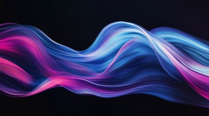 Colorful light streaks create a dynamic visual effect against a dark background