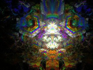 Imaginatory fractal abstract background Image