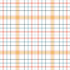 Plaid seamless pattern. Check line. Repeating tartan checks design. Repeated scottish stripe flannel. Scotland fabric prints. Gingham twill lattice. Repeat ekose weave plaids. Vector illustration