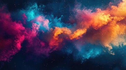 Particle symphony in abstract hues.