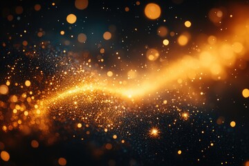 Fototapeta premium Blurry image of a yellow and black background