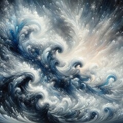 Obraz premium Frozen Whirlwind of Winter