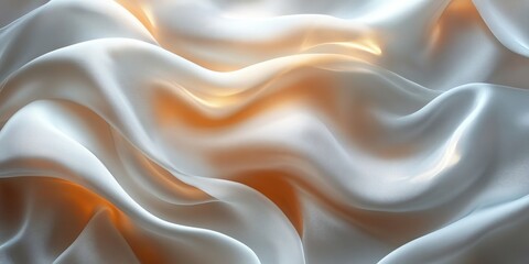 Obraz premium Silky Background With Abstract Shapes, Generative AI