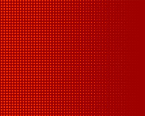 Bright Red Halftone dotted background. Pop art style. Pattern with small circles, dots, design element for web banners, posters, cards, wallpapers, backdrops, sites. Vector illustration
