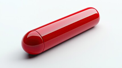 Isolated red marker on white 
