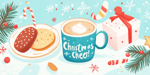 Naklejka premium Sweet holiday vibes: 