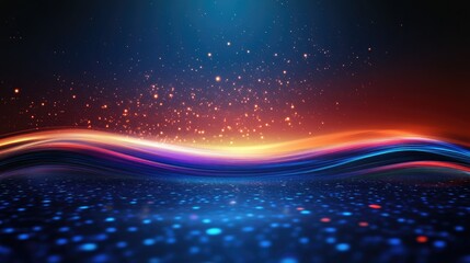 Obraz premium Sparkling light on glossy backdrop