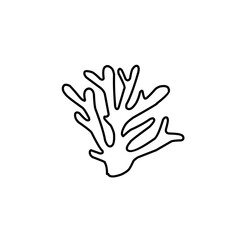 coral outline illustration