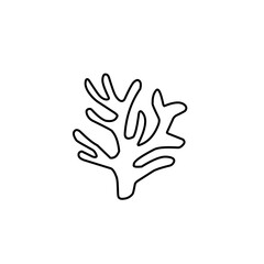 coral outline illustration