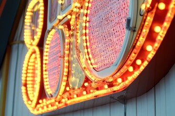 Obraz premium A close-up shot of a clock on a building facade