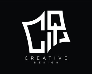 letter cq logo design vector art