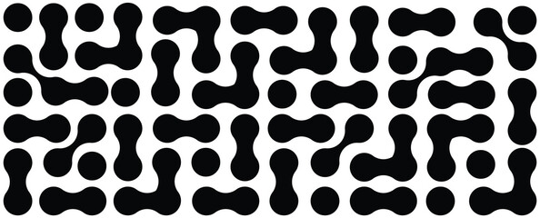 Metaballs shapes abstract  geometric background