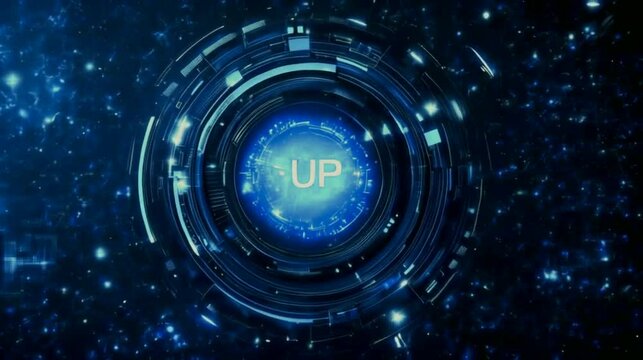 background with glowing circles