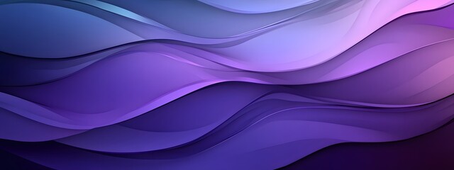 Obraz premium A vector illustration of purple and blue wavy lines on a white background, representing sound waves
