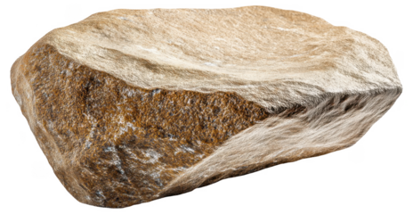 PNG Large brown rock with textured surface