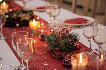 Décorations et table de Noël