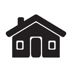 Home icon vector silhouette. House illustration sign isolated. Cottage symbol.