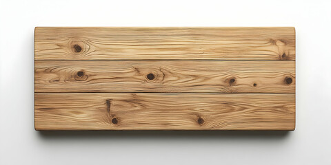 Rectangular wooden table with a light wood grain texture, isolated and ready for display . illustration