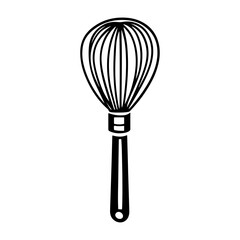 Whisk png - kitchen utensil on isolated transparent background