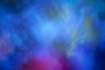 Colorful abstraction. Blurred color texture. Cold gamma. Defocused bouquet