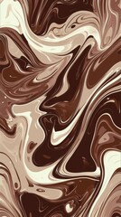 Smooth, flowing lines of brown and beige create a mesmerizing marble effect, perfect for backgrounds, textures, or artistic projects seeking an elegant and organic feel