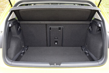 The trunk of a passenger car
