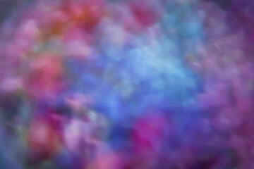 Colorful abstraction. Blurry colored texture. Defocused bouquet