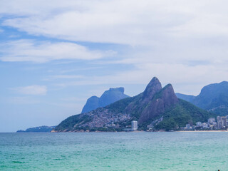 Two Brothers Hill and Vidigal favela, Rio de Janeiro, Brazil