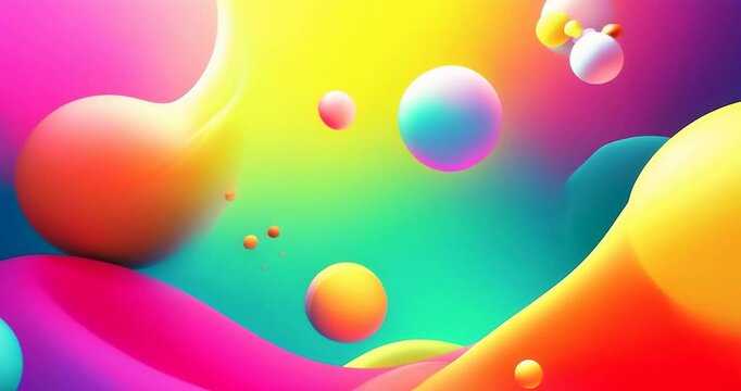 Abstract Colorful Circles Background Abstract art with colorful circles floating on a dynamic swirling background. This image evokes feelings of fun, energy and creativity.