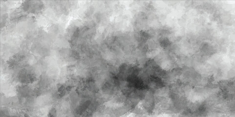 Fototapeta premium Beautiful blurry abstract black and white texture background with smoke, Abstract grunge white or grey watercolor painting background, Concrete old and grainy wall white color grunge texture.