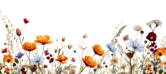 PNG Flower border flower backgrounds outdoors.