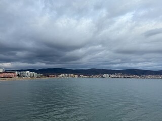 clouds over the sea