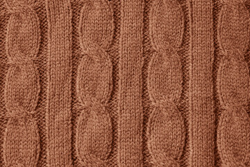 Mocha Mousse - color of the year 2025. texture of autumn warm sweater