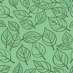 leaf seamless patterns