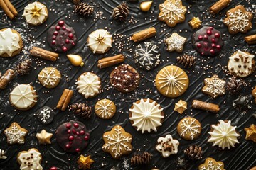 Fototapeta premium A table filled with cookies and icing for decorating