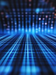 Blue and Black Grid Pattern