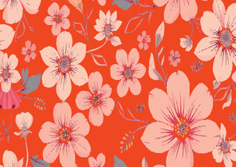 seamless floral pattern design