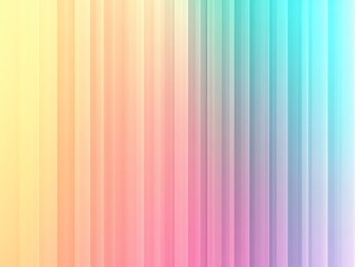Obraz premium Soft pastel gradient background features smooth vertical stripes in yellow, pink, and blue hues creating a calm atmosphere